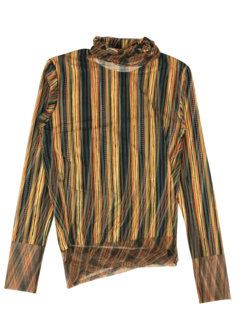 Y/project multi exclusive printed mesh turtleneck multicolor